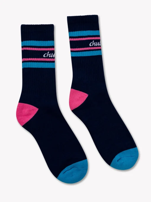 The Navy Colorblock Socks